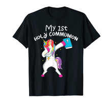 Load image into Gallery viewer, Funny shirts V-neck Tank top Hoodie sweatshirt usa uk au ca gifts for My 1st Holy Communion Unicorn Dabbing Tshirt Gift Boy Girl 551089
