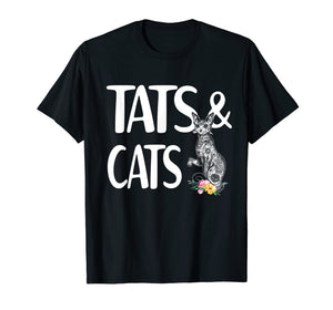Funny shirts V-neck Tank top Hoodie sweatshirt usa uk au ca gifts for Tats And Cats Gift Shirt 2589578