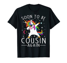 Load image into Gallery viewer, Funny shirts V-neck Tank top Hoodie sweatshirt usa uk au ca gifts for Soon To Be Cousin Again Unicorn Girl T-Shirt 523153
