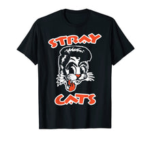Load image into Gallery viewer, Stray Cats Rockabilly Cool Cat Tattoo T-Shirt
