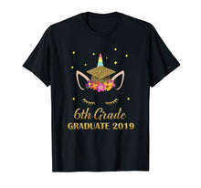 Load image into Gallery viewer, Funny shirts V-neck Tank top Hoodie sweatshirt usa uk au ca gifts for Unicorn Face Flower Graduation 6TH Grade T shirt Girls Kids 1472006
