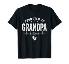 Load image into Gallery viewer, Funny shirts V-neck Tank top Hoodie sweatshirt usa uk au ca gifts for Promoted To Grandpa Est 2019 T-Shirt Gifts Father&#39;s Day 

