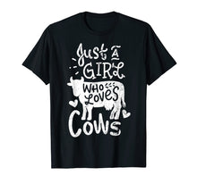 Load image into Gallery viewer, Funny shirts V-neck Tank top Hoodie sweatshirt usa uk au ca gifts for Just A Girl Who Loves Cows Shirt Cow T Shirt Funny Gift 1935435
