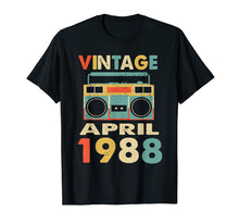 Load image into Gallery viewer, Funny shirts V-neck Tank top Hoodie sweatshirt usa uk au ca gifts for Vintage April 1988 Tshirt Retro 31st Birthday Gifts 2984521
