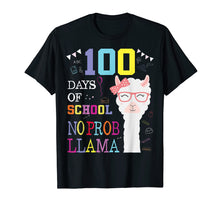 Load image into Gallery viewer, Funny shirts V-neck Tank top Hoodie sweatshirt usa uk au ca gifts for 100 Days of School Shirt No Probllama Llama 100th day tshirt 1594432
