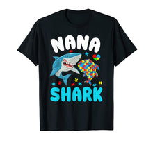 Load image into Gallery viewer, Funny shirts V-neck Tank top Hoodie sweatshirt usa uk au ca gifts for Nana Shark Autism Awareness T-shirt For Grandma Nanny 1999697
