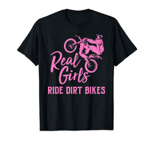 Load image into Gallery viewer, Funny shirts V-neck Tank top Hoodie sweatshirt usa uk au ca gifts for Real Girls Ride Dirt Bikes Shirt | Funny Motocross Gift 2691576
