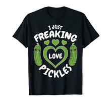 Load image into Gallery viewer, Funny shirts V-neck Tank top Hoodie sweatshirt usa uk au ca gifts for I Just Freaking Love Pickles Funny Pickle Lover Shirt Gifts 952570
