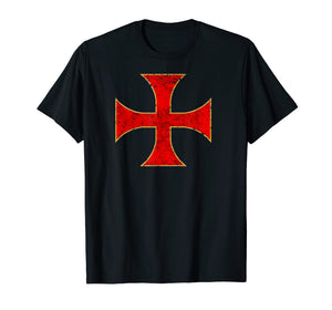 Funny shirts V-neck Tank top Hoodie sweatshirt usa uk au ca gifts for Cross Crusader Knights Templar T-Shirt Distressed Top Tee 2593768