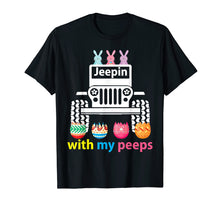 Load image into Gallery viewer, Funny shirts V-neck Tank top Hoodie sweatshirt usa uk au ca gifts for Jeepin with my peeps Rabbit Riding Jeep Eggs Easter Tshirt 1910549
