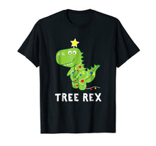 Load image into Gallery viewer, Funny shirts V-neck Tank top Hoodie sweatshirt usa uk au ca gifts for Cute Dinosaur Christmas Shirt: Tree Rex Dinosaur Pun Tee 2051055
