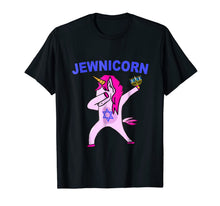 Load image into Gallery viewer, Jewnicorn Shirt | Funny Hanukkah Tshirt | Hanukkah Pajamas 498697
