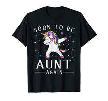 Load image into Gallery viewer, Funny shirts V-neck Tank top Hoodie sweatshirt usa uk au ca gifts for Soon To Be Aunt Again Unicorn Girl T-Shirt 2743406
