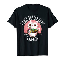 Load image into Gallery viewer, Funny shirts V-neck Tank top Hoodie sweatshirt usa uk au ca gifts for Love Ramen Japanese Noodles T-Shirt Kawaii Anime Cat Gifts 1514539
