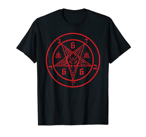 Funny shirts V-neck Tank top Hoodie sweatshirt usa uk au ca gifts for Satanic Pentagram 666 (Sigil of the Devil) Baphomet T-Shirt 487578
