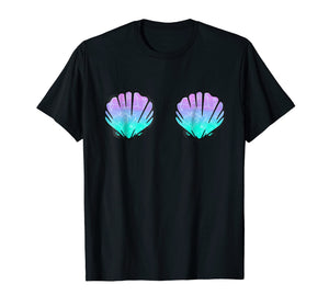 Funny shirts V-neck Tank top Hoodie sweatshirt usa uk au ca gifts for Mermaid Shell Shirt Women Top- Sea Shell Bra Tee Birthday 1964733