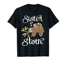 Load image into Gallery viewer, Funny shirts V-neck Tank top Hoodie sweatshirt usa uk au ca gifts for Hearts Autistic Sloth Autism Awareness Shirt Sister Sloth 2444233
