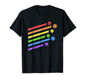 Minimalist Polyhedral Dice Set Colors D20 Collector T-Shirt