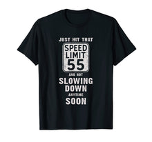 Load image into Gallery viewer, Funny shirts V-neck Tank top Hoodie sweatshirt usa uk au ca gifts for Happy 55th Birthday with Speed Limit Sign 55 Shirt 241414
