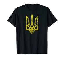 Load image into Gallery viewer, Funny shirts V-neck Tank top Hoodie sweatshirt usa uk au ca gifts for Ukrainian Grunge Tryzub Vintage Trident Slavic T-Shirt 1855115
