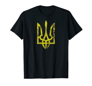 Funny shirts V-neck Tank top Hoodie sweatshirt usa uk au ca gifts for Ukrainian Grunge Tryzub Vintage Trident Slavic T-Shirt 1855115