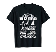 Load image into Gallery viewer, Funny shirts V-neck Tank top Hoodie sweatshirt usa uk au ca gifts for Just a Wizard Girl Tshirt 495470
