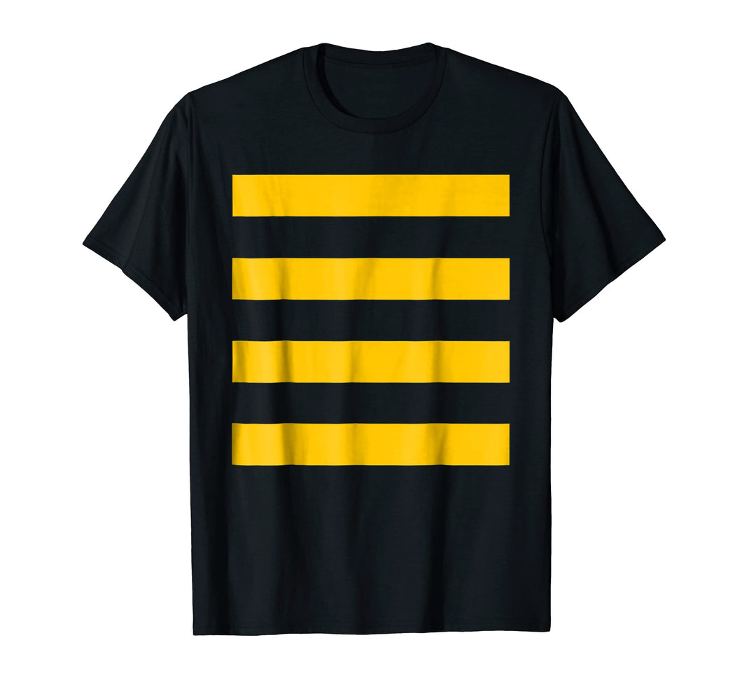 Bee Halloween Diy Costume Shirt - Yellow Stripes On Black