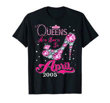 Load image into Gallery viewer, Funny shirts V-neck Tank top Hoodie sweatshirt usa uk au ca gifts for Queens are born in April 2005 T Shirt 14th Birthday Shirt 2941283
