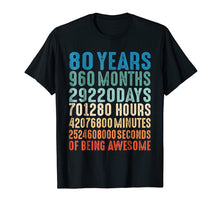 Load image into Gallery viewer, Funny shirts V-neck Tank top Hoodie sweatshirt usa uk au ca gifts for 80 Years Old 80th Birthday Vintage Retro T Shirt 960 Months 546249
