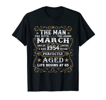 Load image into Gallery viewer, Funny shirts V-neck Tank top Hoodie sweatshirt usa uk au ca gifts for 65th Birthday Gift The Man Myth Legend March 1954 T-Shirt 1964744

