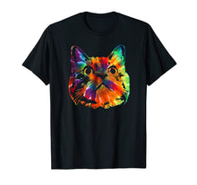 Load image into Gallery viewer, Funny shirts V-neck Tank top Hoodie sweatshirt usa uk au ca gifts for Tie Dye Cat Shirt | Colorful Tye Dye Kitten T-Shirt 2266011
