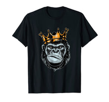 Load image into Gallery viewer, Gorilla King T-Shirt, Alpha T-Shirt, Funny Ape, Wildlife
