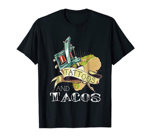 Funny shirts V-neck Tank top Hoodie sweatshirt usa uk au ca gifts for Funny Tattoos and Tacos Shirt Tattoo & Taco Lovers Tshirt 726200