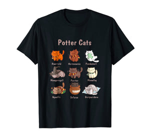 Potter Cats t-shirt, Funny Gifts For Cat Lovers Tshirt