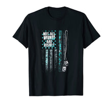 Load image into Gallery viewer, Funny shirts V-neck Tank top Hoodie sweatshirt usa uk au ca gifts for Not All Wounds Are Visible - PTSD Awareness T-Shirt 202393
