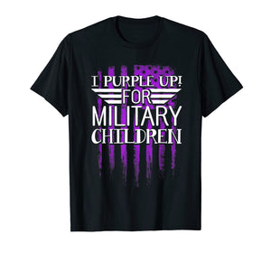 Funny shirts V-neck Tank top Hoodie sweatshirt usa uk au ca gifts for I Purple Up For Military Children Shirt Appreciation Gifts 2983371