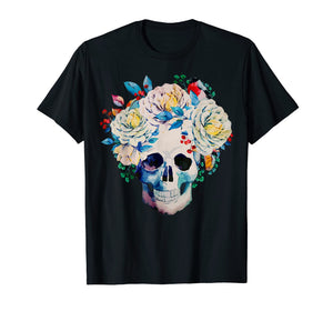 Funny shirts V-neck Tank top Hoodie sweatshirt usa uk au ca gifts for Floral Skull T Shirt Women Graphic Tshirt Women Men Kids 749117