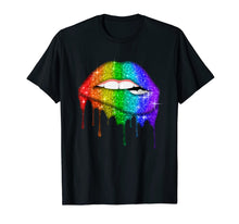 Load image into Gallery viewer, Rainbow Lips T Shirts Pride Gay Lesbian LGBT Shirt Gift 21027
