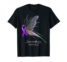 Load image into Gallery viewer, Funny shirts V-neck Tank top Hoodie sweatshirt usa uk au ca gifts for SARCOIDOSIS Awareness Shirt - butterfly T-Shirt 2661867
