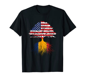 Funny shirts V-neck Tank top Hoodie sweatshirt usa uk au ca gifts for Romanian Roots American Grown Romania Shirt For Men Women 1147122