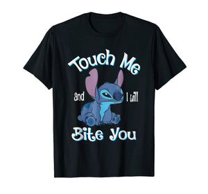 Funny shirts V-neck Tank top Hoodie sweatshirt usa uk au ca gifts for Stitch Touch Me And I Will Bite You Funny shirt for fans 177339