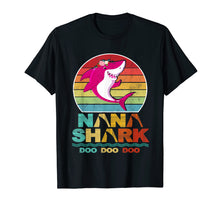 Load image into Gallery viewer, Funny shirts V-neck Tank top Hoodie sweatshirt usa uk au ca gifts for Retro Vintage Nana Shark Shirt Funny Birthday Gifts 1555063
