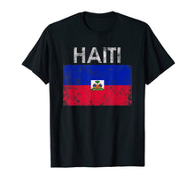 Load image into Gallery viewer, Funny shirts V-neck Tank top Hoodie sweatshirt usa uk au ca gifts for Vintage Haiti Haitian Flag Pride Gift T-Shirt 234027
