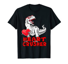 Load image into Gallery viewer, Funny shirts V-neck Tank top Hoodie sweatshirt usa uk au ca gifts for Dinosaur Shirt Valentines Day Heart Crusher T Rex Boys Kids 1742943
