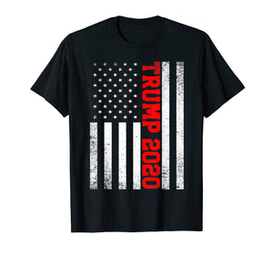 Trump 2020 American Flag T Shirt Re Elect 4th Of July Men