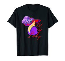 Load image into Gallery viewer, Red Hat Elegant Lady Vintage Style T Shirt
