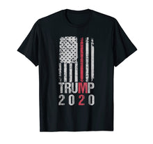 Load image into Gallery viewer, Funny shirts V-neck Tank top Hoodie sweatshirt usa uk au ca gifts for Trump 2020 T Shirt - Thin Red Line Firefighter Trump Support 1529376
