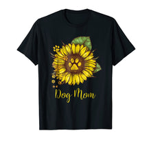 Load image into Gallery viewer, Sunflower Dog Mom Paw T-Shirt Funny Gift For Men Women
