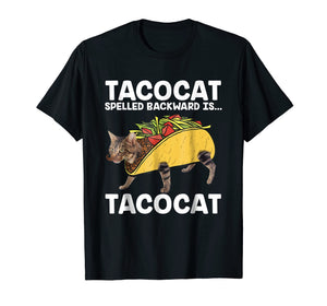Funny shirts V-neck Tank top Hoodie sweatshirt usa uk au ca gifts for Taco & Cat T-Shirt - Tacocat Spelled Backward Is Tacocat 252126
