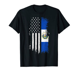Funny shirts V-neck Tank top Hoodie sweatshirt usa uk au ca gifts for Salvadoran America Flag T-Shirt - El Salvador USA Shirt 2547598